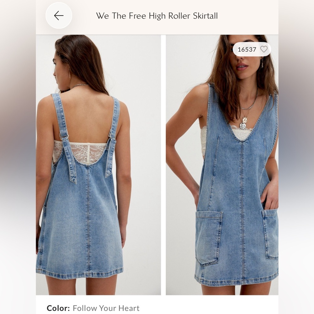 We The Free denim skirt all